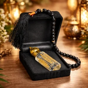 Noorain Attar Box – 6ml Premium Perfume Oil & Tasbi Set